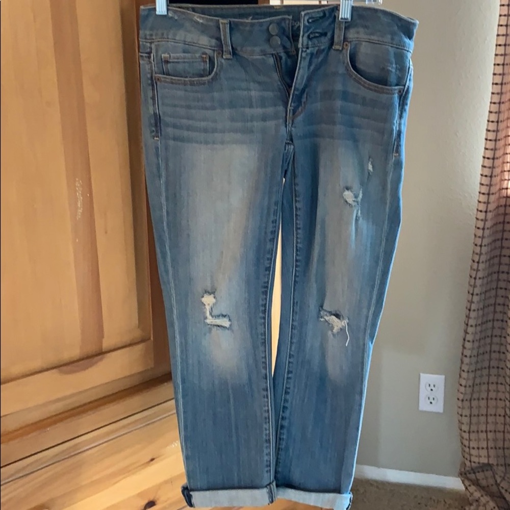 Distressed cropped demon